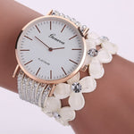 Fashion Geneva Creative Watches Women Casual Elegant Quartz Bracelet ladies Watch Crystal Diamond Wrist Watch Gift Reloj Mujer