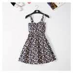 Marwin 2018 New Off shoulder ruffle Dot summer Dress women white strap chiffon beach Boho party sexy dresses vestido furits