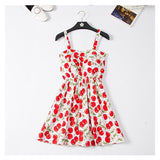 Marwin 2018 New Off shoulder ruffle Dot summer Dress women white strap chiffon beach Boho party sexy dresses vestido furits