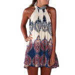New Summer Womens Chiffon Sleeveless Flower Party Loose Casual Dress