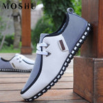 Fashion Summer Sneakers Men Leather Loafers Slip On Casual Shoes Male Flats White Driving Shoes SIZE 47 Trainers Zapatos Hombre