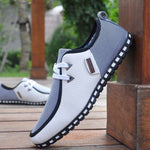 Fashion Summer Sneakers Men Leather Loafers Slip On Casual Shoes Male Flats White Driving Shoes SIZE 47 Trainers Zapatos Hombre