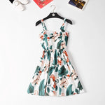 Marwin 2018 New Off shoulder ruffle Dot summer Dress women white strap chiffon beach Boho party sexy dresses vestido furits