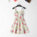 Marwin 2018 New Off shoulder ruffle Dot summer Dress women white strap chiffon beach Boho party sexy dresses vestido furits