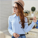 2018 Spring New Fashion Casual Lapel Plus Size Blouses women plaid shirt Checks Flannel Shirts Female Long Sleeve Tops Blouse