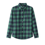 2018 Spring New Fashion Casual Lapel Plus Size Blouses women plaid shirt Checks Flannel Shirts Female Long Sleeve Tops Blouse