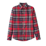 2018 Spring New Fashion Casual Lapel Plus Size Blouses women plaid shirt Checks Flannel Shirts Female Long Sleeve Tops Blouse