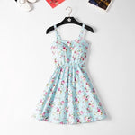 Marwin 2018 New Off shoulder ruffle Dot summer Dress women white strap chiffon beach Boho party sexy dresses vestido furits