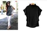 Women Tops Korean Style Fashion Womens Cotton Blouse Short Sleeve O-Neck Blouse Large Size S-7XL Female Blouse