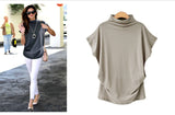 Women Tops Korean Style Fashion Womens Cotton Blouse Short Sleeve O-Neck Blouse Large Size S-7XL Female Blouse
