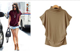 Women Tops Korean Style Fashion Womens Cotton Blouse Short Sleeve O-Neck Blouse Large Size S-7XL Female Blouse